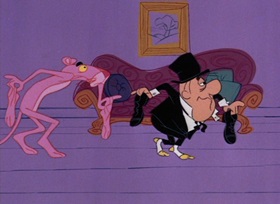 Screenshots from the 1965 DePatie Freleng cartoon Pickled Pink