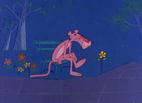 Screenshots from the 1965 DePatie Freleng cartoon Pickled Pink