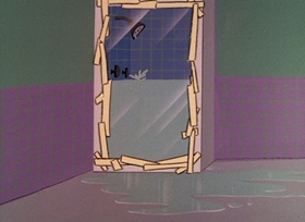 Screenshots from the 1965 DePatie Freleng cartoon Shocking Pink