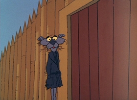 Screenshots from the 1965 DePatie Freleng cartoon Pink Ice