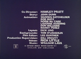 Screenshots from the 1965 DePatie Freleng cartoon Pink Ice