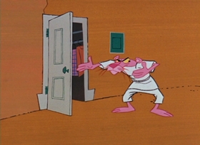 Screenshots from the 1965 DePatie Freleng cartoon The Pink Tail Fly