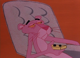 Screenshots from the 1965 DePatie Freleng cartoon The Pink Tail Fly