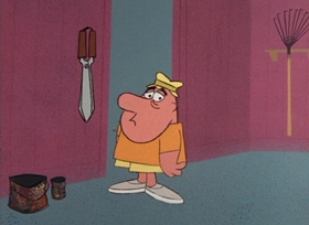 Screenshots from the 1965 DePatie Freleng cartoon Pink Panzer