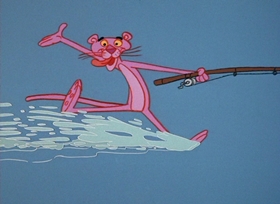 Screenshots from the 1965 DePatie Freleng cartoon Reel Pink
