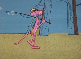 Screenshots from the 1965 DePatie Freleng cartoon Reel Pink
