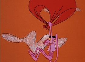Screenshots from the 1965 DePatie Freleng cartoon Bully for Pink