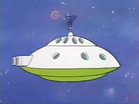 Screenshots from the 1966 Terrytoons cartoon The Cowardly Watchdog