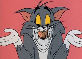 Screenshots from the 1966 MGM cartoon Love Me, Love My Mouse