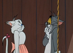 Screenshots from the 1966 MGM cartoon Love Me, Love My Mouse