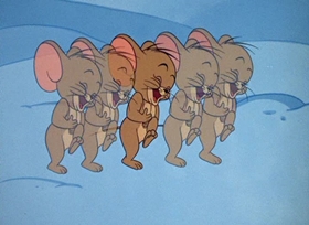 Screenshots from the 1966 MGM cartoon A-Tominable Snowman