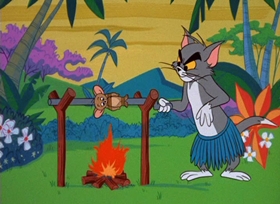 Screenshots from the 1966 MGM cartoon A-Tominable Snowman