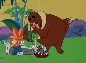 Screenshots from the 1966 MGM cartoon A-Tominable Snowman