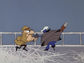 Screenshots from the 1966 DePatie Freleng cartoon Reaux, Reaux, Reaux Your Boat