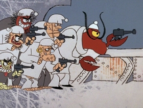 Screenshots from the 1966 DePatie Freleng cartoon Reaux, Reaux, Reaux Your Boat