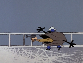 Screenshots from the 1966 DePatie Freleng cartoon Reaux, Reaux, Reaux Your Boat