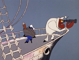 Screenshots from the 1966 DePatie Freleng cartoon Reaux, Reaux, Reaux Your Boat