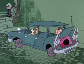 Screenshots from the 1966 DePatie Freleng cartoon Napoleon Blown-Aparte