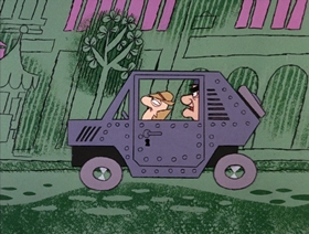 Screenshots from the 1966 DePatie Freleng cartoon Napoleon Blown-Aparte