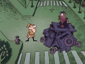 Screenshots from the 1966 DePatie Freleng cartoon Napoleon Blown-Aparte