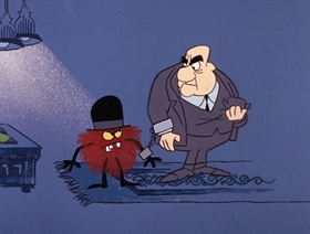 Screenshots from the 1966 DePatie Freleng cartoon Napoleon Blown-Aparte