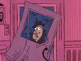 Screenshots from the 1966 DePatie Freleng cartoon Napoleon Blown-Aparte