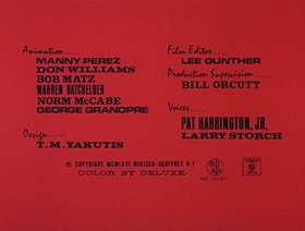 Screenshots from the 1966 DePatie Freleng cartoon Napoleon Blown-Aparte