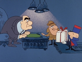 Screenshots from the 1966 DePatie Freleng cartoon Napoleon Blown-Aparte