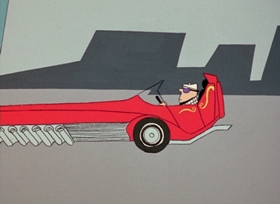 Screenshots from the 1966 DePatie Freleng cartoon Pink Pistons