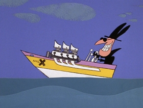 Screenshots from the 1966 DePatie Freleng cartoon Plastered in Paris