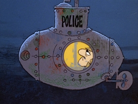 Screenshots from the 1966 DePatie Freleng cartoon Plastered in Paris