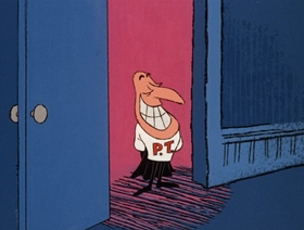 Screenshots from the 1966 DePatie Freleng cartoon Plastered in Paris