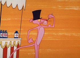 Screenshots from the 1966 DePatie Freleng cartoon Vitamin Pink