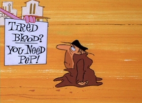 Screenshots from the 1966 DePatie Freleng cartoon Vitamin Pink