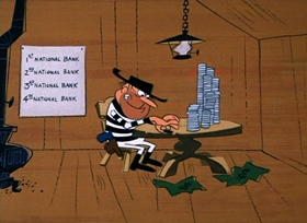 Screenshots from the 1966 DePatie Freleng cartoon Vitamin Pink