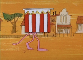Screenshots from the 1966 DePatie Freleng cartoon Vitamin Pink