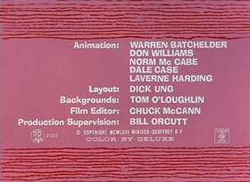 Screenshots from the 1966 DePatie Freleng cartoon The Pink Blueprint