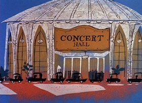 Screenshots from the 1966 DePatie Freleng cartoon Pink, Plunk, Plink