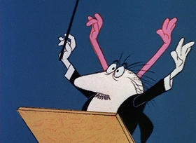 Screenshots from the 1966 DePatie Freleng cartoon Pink, Plunk, Plink