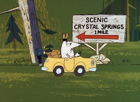 Screenshots from the 1966 DePatie Freleng cartoon Smile Pretty, Say Pink