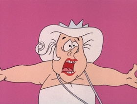 Screenshots from the 1966 DePatie Freleng cartoon Cock-A-Doodle Deux-Deux