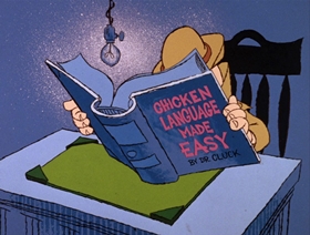 Screenshots from the 1966 DePatie Freleng cartoon Cock-A-Doodle Deux-Deux