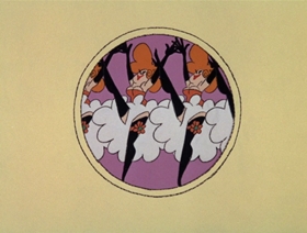 Screenshots from the 1966 DePatie Freleng cartoon Cock-A-Doodle Deux-Deux