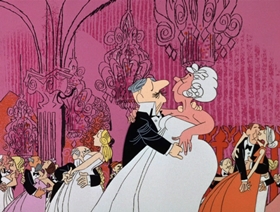 Screenshots from the 1966 DePatie Freleng cartoon Cock-A-Doodle Deux-Deux