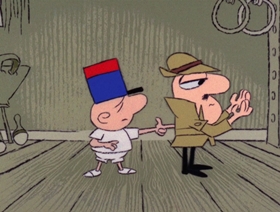 Screenshots from the 1966 DePatie Freleng cartoon Ape Suzette