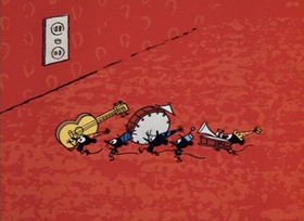 Screenshots from the 1966 DePatie Freleng cartoon Pink-A-Boo