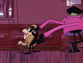 Screenshots from the 1966 DePatie Freleng cartoon The Pique Poquette of Paris