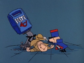 Screenshots from the 1966 DePatie Freleng cartoon The Pique Poquette of Paris