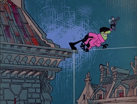 Screenshots from the 1966 DePatie Freleng cartoon The Pique Poquette of Paris