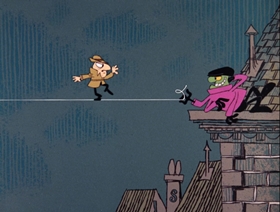 Screenshots from the 1966 DePatie Freleng cartoon The Pique Poquette of Paris